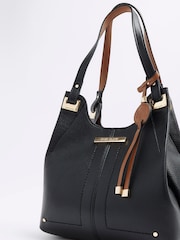 River Island Black Soft Pinch Slouch Bag - Image 3 of 6