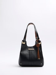 River Island Black Soft Pinch Slouch Bag - Image 5 of 6