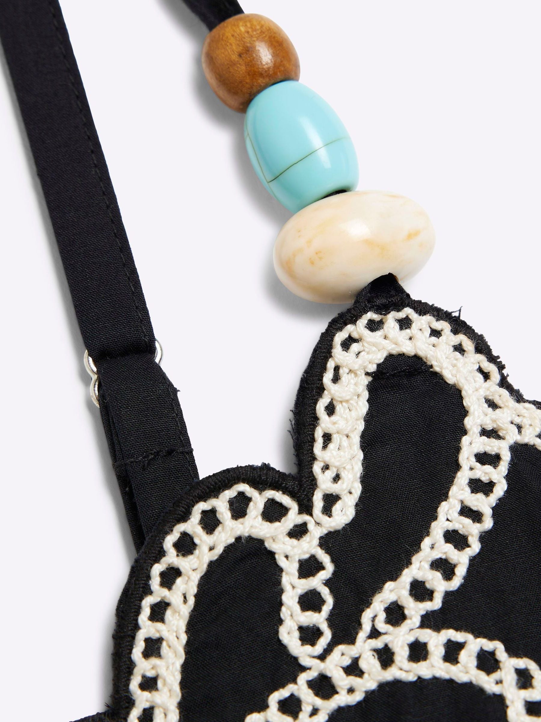 Next：日本 River Island 刺繍入り コットン 100% クロップド