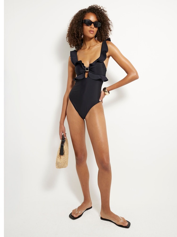 River Island Frill Scuba Swimsuit - Imagen 2 de 6