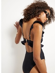 River Island Frill Scuba Swimsuit - Imagen 3 de 6