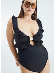 River Island Frill Scuba Swimsuit - Imagen 6 de 6