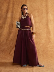 River Island Purple Poplin Maxi Skirt - Image 1 of 4