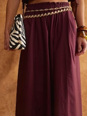 River Island Purple Poplin Maxi Skirt - Image 4 of 4