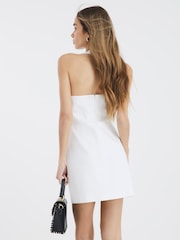 River Island White Button Front Shift Dress - Image 2 of 4