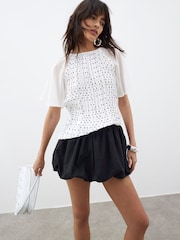 River Island Hybrid T-Shirt - Imagen 1 de 4