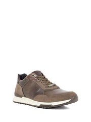 Dune London Green Thornbury Leather Trainers - Image 2 of 5