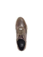 Dune London Green Thornbury Leather Trainers - Image 4 of 5