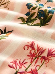 Laura Ashley Coral Pink Pershore Postcards Cotton Loose Beach Co-ord Shirt - Image 9 of 10