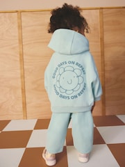 Floare albastră - Hanorac cu glugă & Croială tip balon Pantaloni sport Set (3luni-7ani) - Imaginea 1 din 9