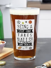 Personalised To Be A Dad Pint Glass By PMC - Image 1 of 3