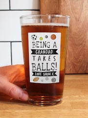 Personalised To Be A Dad Pint Glass By PMC - Image 3 of 3