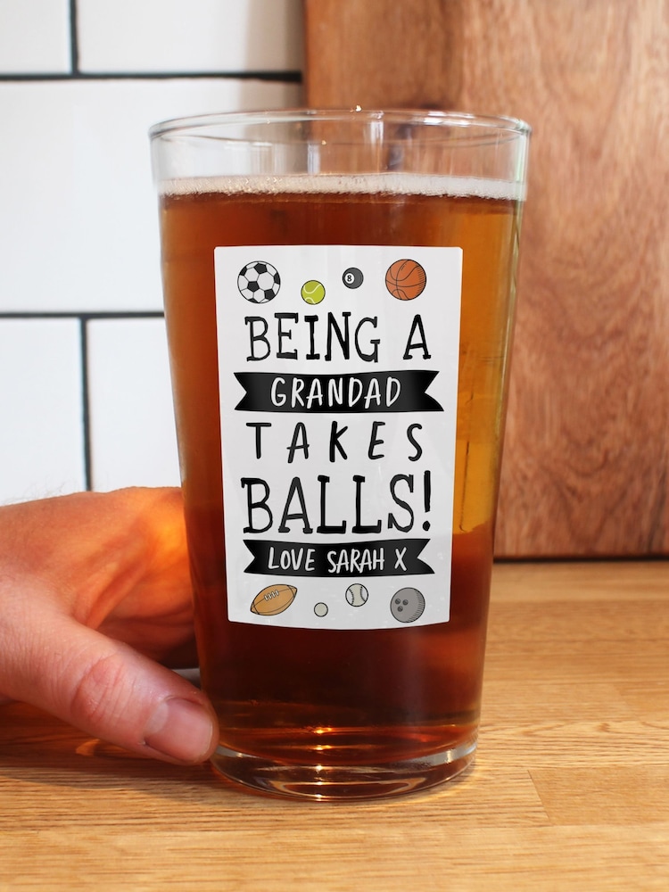 Personalised To Be A Dad Pint Glass By PMC - Image 3 of 3