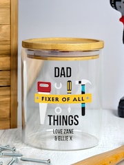 Personalised Fixer of All Things Storage Jar By PMC - Image 1 of 3