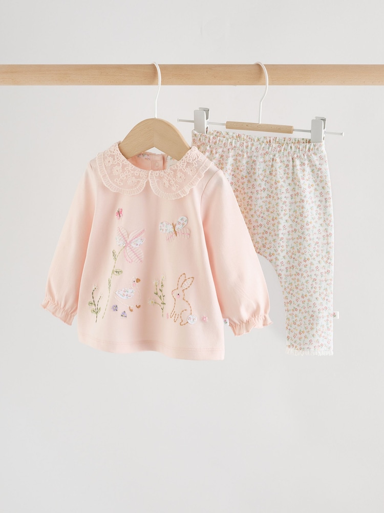 وردي أرنب - Long Sleeve Top and Legging Baby 2 Piece Set (0mths-2yrs) - صورة 1 من 14 وردي أرنب - Long Sleeve Top and Legging Baby 2 Piece Set (0mths-2yrs) - صورة 1 من 14