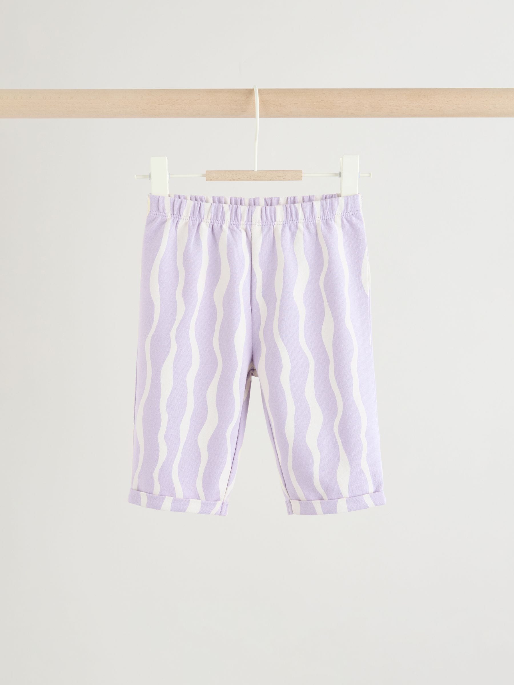 Buy Purple Flower Baby T-Shirts And Trousers 2 Piece Set (0mths