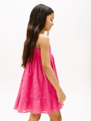 Rosa - Tommy Hilfiger 100% Cotton Broderie Anglaise Spaghetti Strap Dress - Imagen 2 de 5