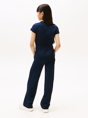 Tommy Hilfiger Blue Extra Slim Metallic Logo T-Shirt - Image 2 of 5