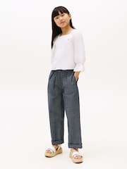 Tommy Hilfiger Broderie Anglaise Pintuck Blouse - Imagen 2 de 5