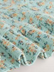 Blue Ditsy Floral Short Sleeve Blouse Shorts Set (3mths-7yrs) - Image 7 of 7