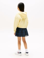 Tommy Hilfiger Yellow Relaxed Zip Thru Hoodie - Image 2 of 5