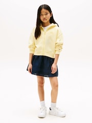 Tommy Hilfiger Yellow Relaxed Zip Thru Hoodie - Image 3 of 5