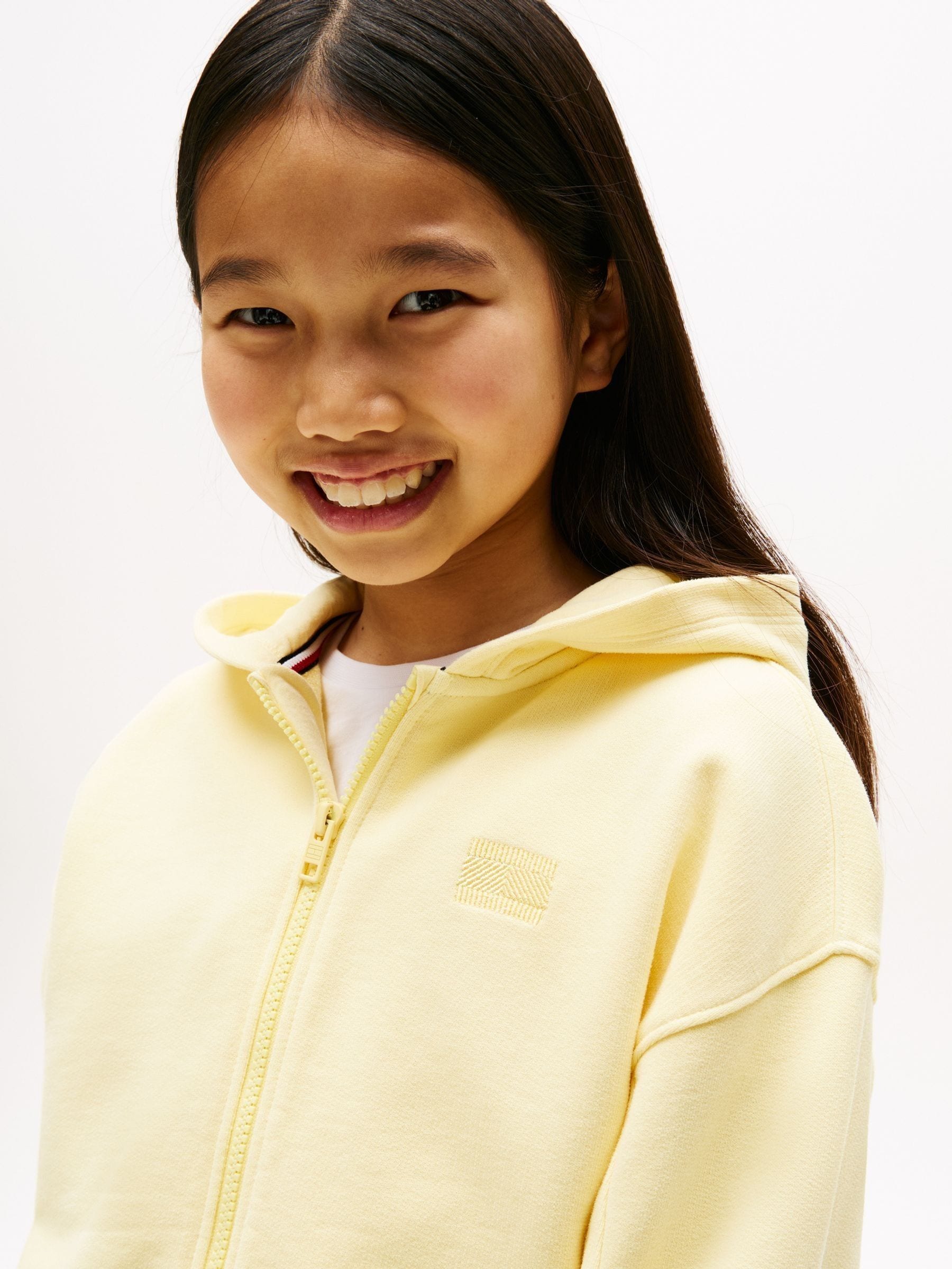 Buy Tommy Hilfiger Yellow Relaxed Zip Thru Hoodie from Next USA