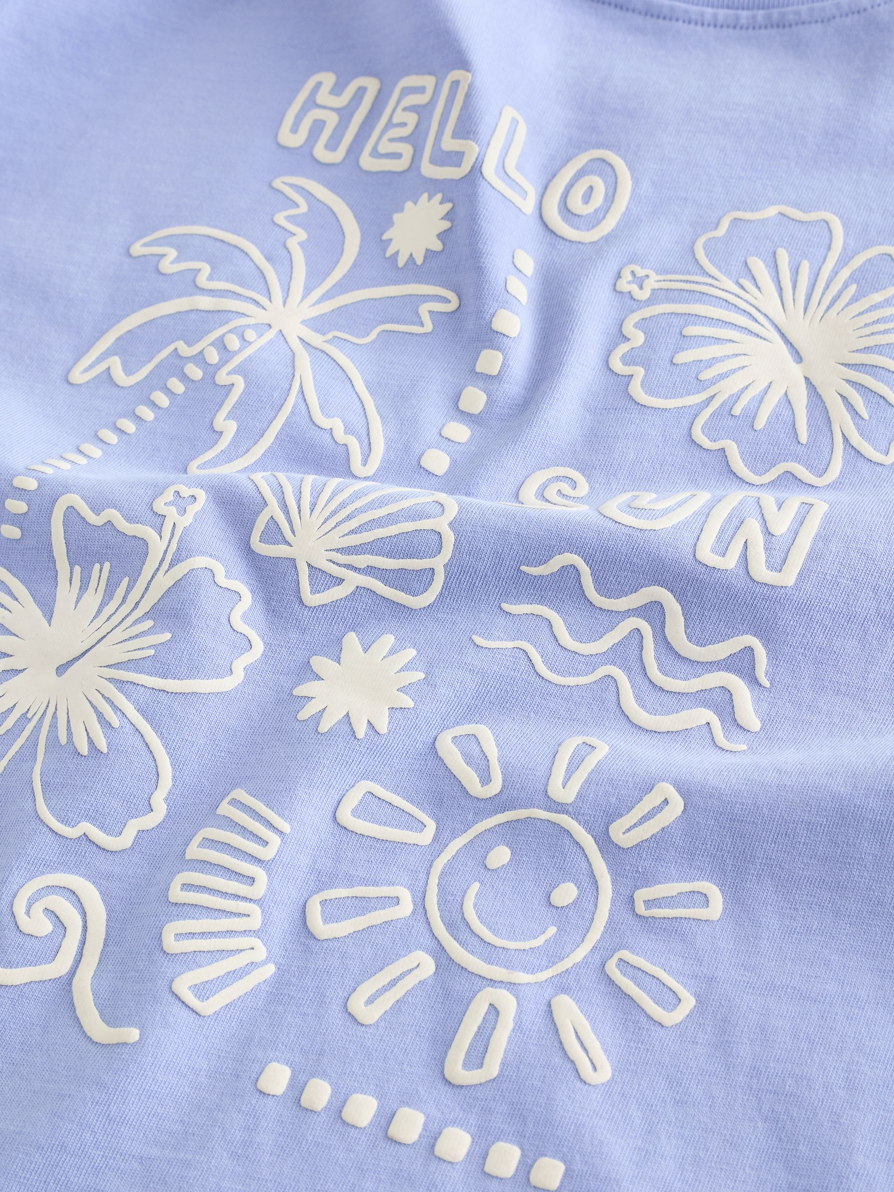 Buy Blue Sunshine Short Sleeve T-Shirt and Cycle Shorts Set (3mths
