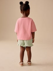 Pink Apple Short Sleeve T-Shirt and Shorts Set (3mths-7yrs) - Image 3 of 7