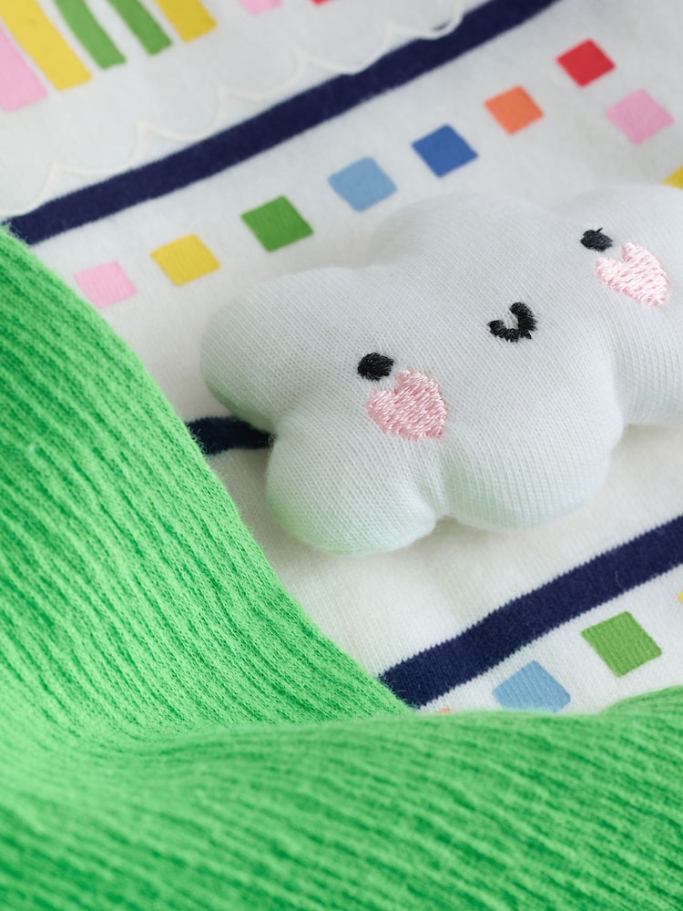 Zeleno Rainbow - Komplet pantalona kratkih rukava i pantalona sa bačvama (3mesec-7godina) - Slika 5 od 5 Zeleno Rainbow - Komplet pantalona kratkih rukava i pantalona sa bačvama (3mesec-7godina) - Slika 5 od 5