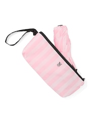 Victoria's Secret Iconic Stripe Pink Collapsible Umbrella - Image 1 of 2