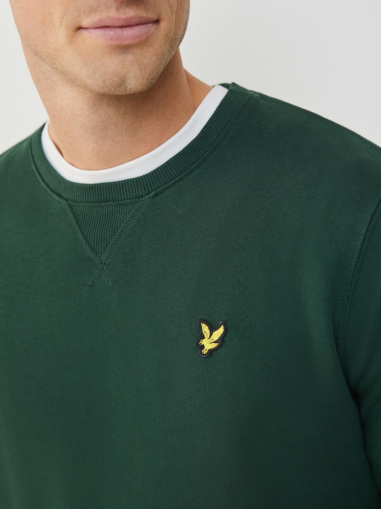 Lyle & Scott Green Light Crew Neck Sweatshirt - Image 4 of 4 Lyle & Scott Green Light Crew Neck Sweatshirt - Image 4 of 4