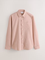 Red Stripe Cotton Long Sleeve Shirt - Image 6 of 8