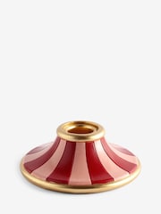 Rockett St George Set of 2 Pink Circus Style Taper Candle Holders - Image 5 of 5