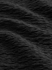 Black Textured Short Sleeve V-Neck T-Shirt - Image 8 of 8