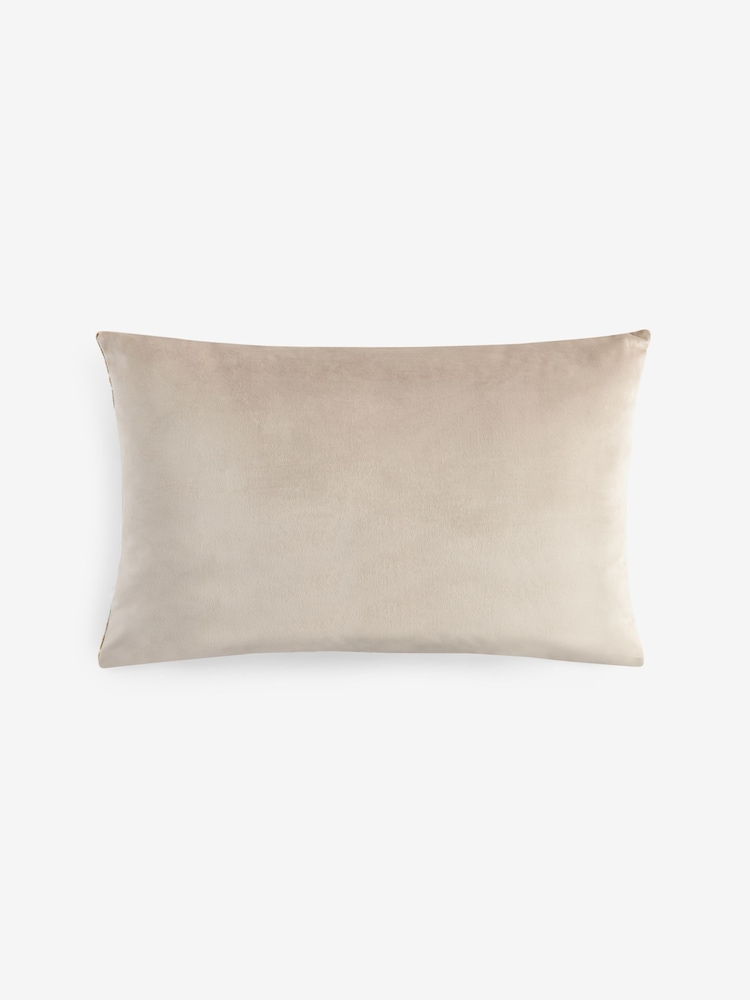 Multi Pastel 40 x 59cm Cut Velvet Rio Blocks Cushion - Image 5 of 5 Multi Pastel 40 x 59cm Cut Velvet Rio Blocks Cushion - Image 5 of 5