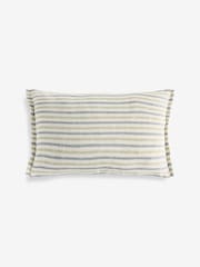 Sage Green 50 X 30cm Reversible Stripe Cushion - Image 5 of 5