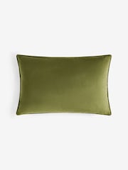 Blue 40 X 59cm Cut Velvet Wiggle Stripe Cushion - Image 4 of 4