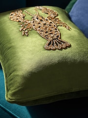 Green 50 X 30cm Embellished Lobster Cushion - Image 4 of 5