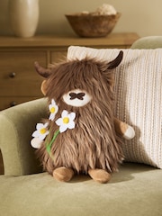 3D Spring Hamish The Highland Cow Cushion - תמונה 1 מתוך 4