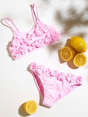 River Island Girls 3D Flower Bikini - Imagen 1 de 1