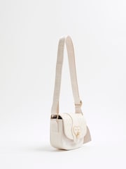River Island Cream Girls Monogram Heartlock Bag - Image 2 of 5