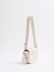 River Island Cream Girls Monogram Heartlock Bag - Image 3 of 5