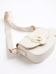 River Island Cream Girls Monogram Heartlock Bag - Image 4 of 5