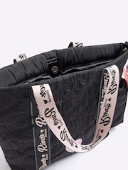 River Island Black Girls Nylon Script Shopper Bag - Image 3 of 3