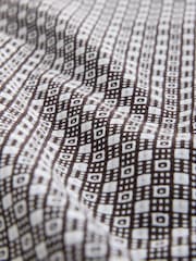 Rostbraun - Printed Stretch Oxford Short Sleeve Shirt - Bild 3 von 3