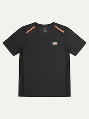 Negro - Sealskinz Women Keswick Ultra Light Running Black T-Shirt - Imagen 1 de 2