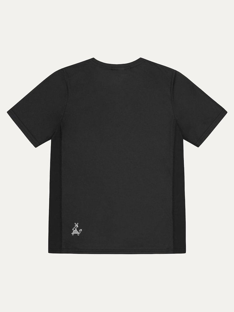Negro - Sealskinz Women Keswick Ultra Light Running Black T-Shirt - Imagen 2 de 2
