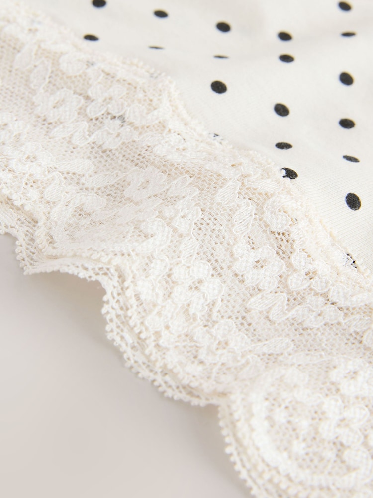 Lemon Yellow High Leg Cotton and Lace Knickers 10 Pack - Image 17 of 17 Lemon Yellow High Leg Cotton and Lace Knickers 10 Pack - Image 17 of 17