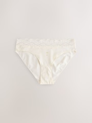 Лимонно-желтые оттенки - Набор из 10 трусов из хлопка и кружева - Изображение 3 13